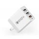 White PD Phone Charger 3 Port USB Fast Charger OEM ODM