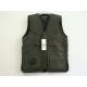 Hunting vest, taslan fabric, water proof function, S-3XL, olive, green color