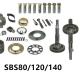 SBS80 SBS120 SBS140 Excavator Hydraulic Pump Parts , 325C C.A.T Pump Parts