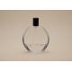 Anti Spilling Glass Round Perfume Bottle 100ml Customized Surface Handing