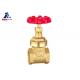 Steel Handle DN15 One Inch Gate Valve Brass ISO14001