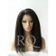 Glueless Lace Front Wig,Brazilian Virgin Human Hair,Kinky Straight Wig,#1B
