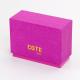 Gold Foil Logo Glitter Hot Pink Cosmetic Packaging Box For Lipsticks