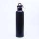 Black Stainless Steel Drinks Bottle , Slim Insulated Water Bottle Straight Cup Shape