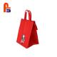 Red Color Appearance Durable With Zipper And Handle Fabric Shopping Bag
