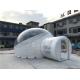 Hotel Bathroom Inflatable Clear Dome Bubble Tent 2 Room Single Tunnel House