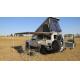 Off Road Hard Shell Roof Top Tent Side Open ABS Shell Material For 3-4 Person