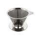 Silver Color Pour Over Coffee Dripper Reusable Coffee Maker For Coffee Lovers