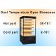 Dual Temperature Open Display Showcase Top Hot Bottom Cold 2 in 1