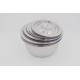 10pcs Cooking Stock Pot Multi Size Round Metal Steel Basin With Lid