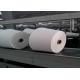 Polyester Spun Yarn 30s Virgin White , Spun Polyester Sewing Thread For Knitting / Weaving
