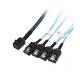 Servers 6Gbps Transmission Rate 7pin SAS Splitter Cable