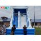 Inflatable Slide For Pool Blue And White Pool Inflatable Bouncer Slide / Children Inflatable Water Park