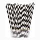 Black Paper Drinking Straws 6mm 4 Layer Thick For Coffee Juice