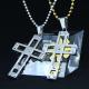 Fashion Top Trendy Stainless Steel Cross Necklace Pendant LPC264