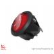 Taiwan Brand Light Country LED Round Rocker Switch, Red Button, 6A 250V