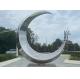Custom Size Modern Garden Metal Art Stainless Steel Moon Sculpture