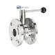 Stainless Steel Sanitary 304 316 DN150 Butterfly Valve 3A DIN
