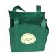Reusable Non Woven Carry Bags Promotional Gift Totes in Green Purple