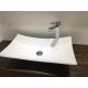 Rectangular Counter Top Basin For Public Easy Clean Shampoo Sinks