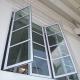 Thermal Break Aluminum Casement Window Double Glass Swing