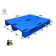 3 Skids Flat Smooth HDPE Plastic Pallets With Steel Bar For Racking FP1200 * 1000