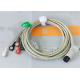 TPU Material Patient Monitor Accessories One Piece ECG Cable Compatible M&B