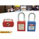 38 mm Shackle Safety Lockout Padlocks , ABS Material Safety Padlock
