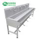 Foot Operated Stainless Steel Hand Wash Basin Sink For Laboratory / Operating Theatre