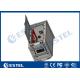 Galvanized Steel Material Outdoor Telecom Cabinet 24U Single Wall With Fan Cooling