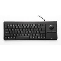 88 Keys Desktop Plastic Ruggedized Keyboard 14.0mm Trackball USB Interface