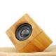 New Design High Quality  Mini Portable Wood Bamboo Wireless Bluetooth Speaker with LED Light