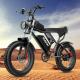 20 Men'S Fat Tire Electric Bike For Adults 7 Speed Gears Range 40-100Km