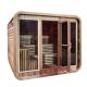 Cedar Outdoor Dry Sauna Room For Health And Relaxation 15 ~ 90 ℃ Temperature Assembly Required