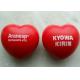 Pu Foam Stress Ball Heart Shape Promotional logo printed anti stress balls safe, non-toxic gift items branding items