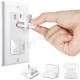 US Universal Plastic Nontoxic Outlet Plug Covers White Protect Kids From Electrical Hazard