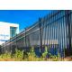 Strong Powder Coated Steel Tubular Fencing Civil Infrastructure 2.2m