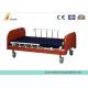 Manual Medical Hospital Adjustable Beds / Nursing Home Bed Wooden Two Cranks (ALS-HM001)