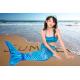 Bright Fabric Little Kid Mermaid Tails Mermaid Tails With Protectors / Monofin