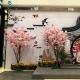 ODM Artificial Pink Cherry Blossom Tree For House / Festival Decoration