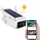 Solar Security Camera Outdoor 360 Degree Motion Detection And Siren Wireless WiFi Rechargeable Solar Battery Camera