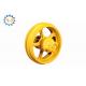 Yellow 50Mn Alloy Steel D4 Bulldozer Front Idler Assembly