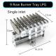                  9 Row Single Row Single Intake Burner Tray             