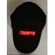 Customized promotional baseball LED message cap red light