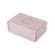 350gsm Pink White Paper Cake Packaging Box With Custom Logo Gold Foil