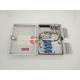 White 16 Port Outdoor Fiber Optic Termination Box IP65 PC+ABS Plastic 1X16 Splitter Box