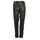 Young Ladies Skinny Leather Trousers With Two Pocket Bags Anti Wrinkle