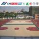 Customized Outdoor / Indoor Basketball Flooring With Wood Texture