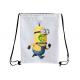 Heat Sublimation Reusable Polyester Shopping Bags With Drawstring OEM Service