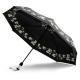 21in 190T Pongee Automatic Three Folding Umbrella With Logo Printing